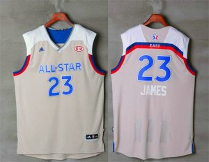 Maillot De Basket All Star 2017 NBA East LeBron James 23 Gris